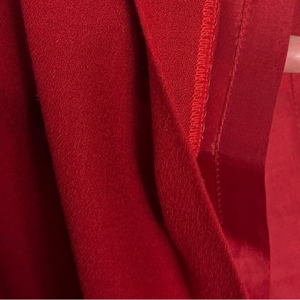 SOLD Vintage 100% Wool Red Pencil Skirt Womens Size 16 Braemar Diana Canada - Picture 10 of 14